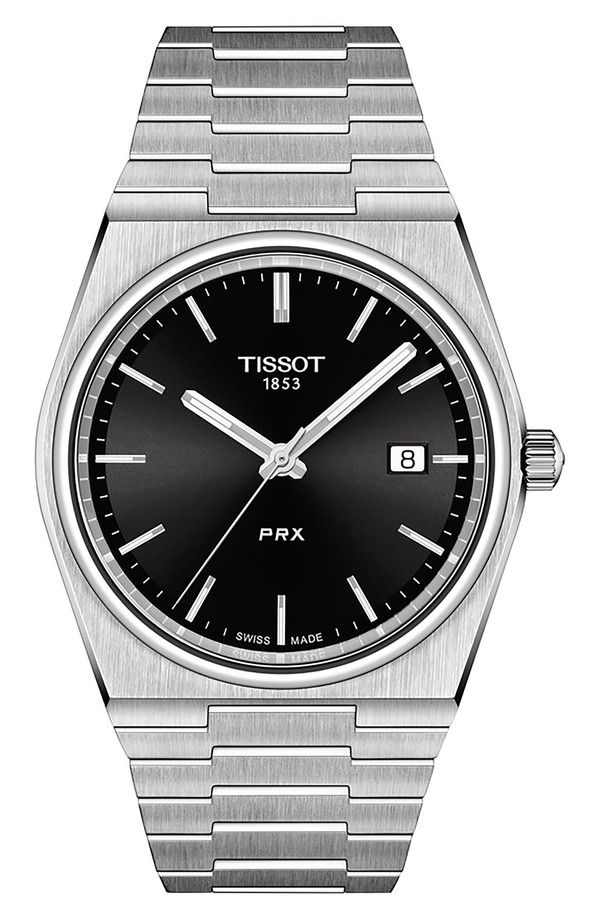 ティソット メンズ アクセサリー 腕時計 Tissot PRX Bracelet Watch 40mm Black ブラック