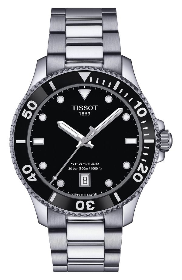 ティソット メンズ アクセサリー 腕時計 Tissot Seastar 1000 Bracelet Watch 40mm Grey グレー