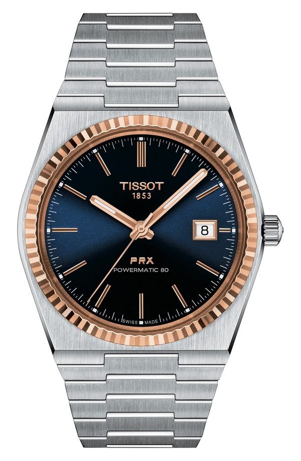 ティソット メンズ アクセサリー 腕時計 Tissot PRX Powermatic 80 Bracelet Watch 40mm Grey グレー