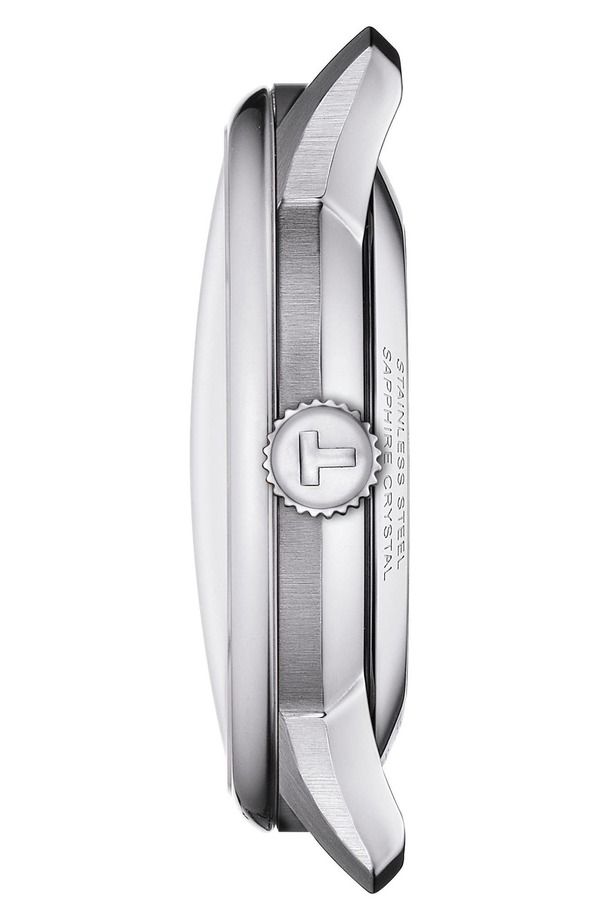 ティソット メンズ アクセサリー 腕時計 レザー Tissot Chemin des Tourelles Leather Strap Watch 39mm Grey Ivory アイボリー