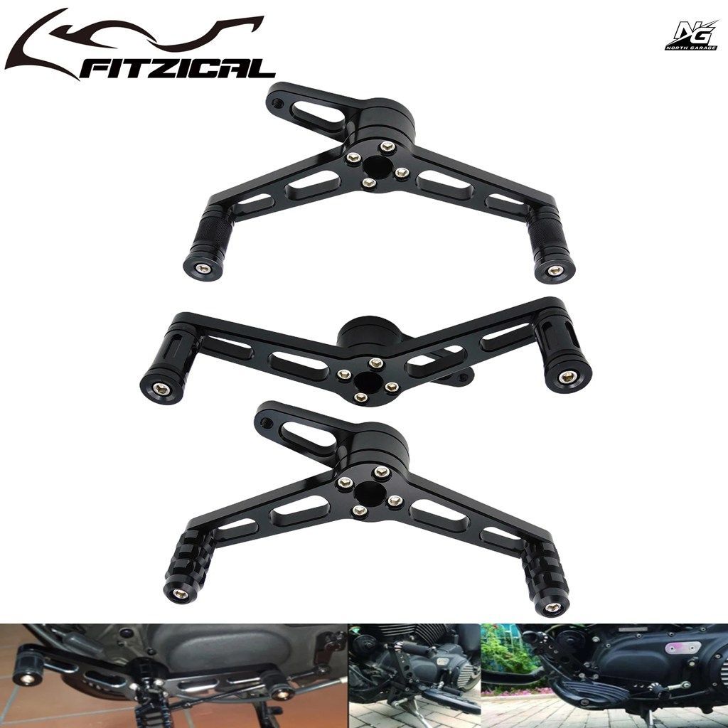 オートバイ用ヒールトゥシフトレバーペダルシフターペグフットペグハーレースポーツスターXL1200C 1200X 883スーパーロー2004-2018