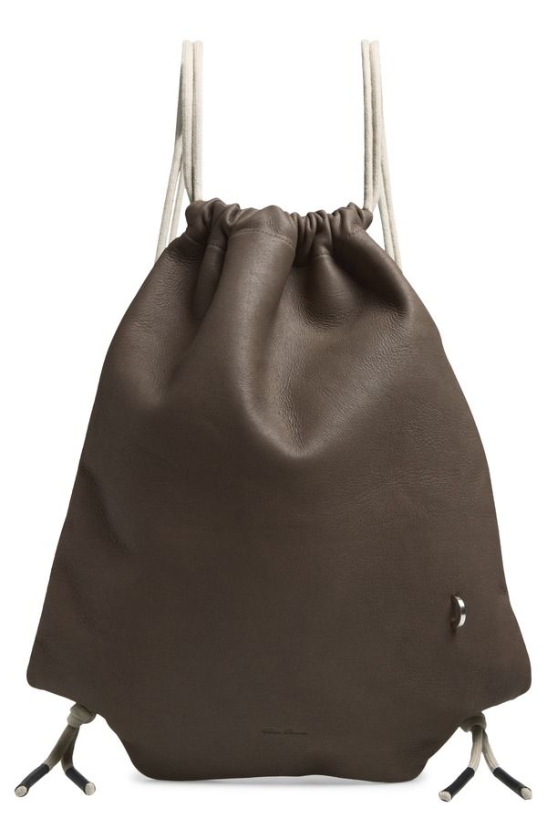 リックオウエンス レディース バッグ Rick Owens Drawstring Bag Dust Pearl パール