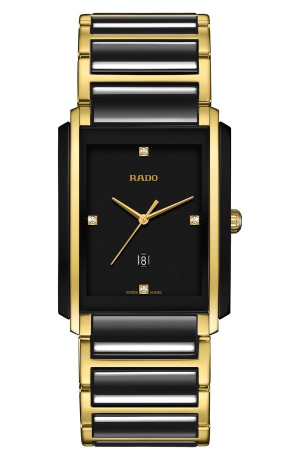 ラド レディース アクセサリー 腕時計 RADO Integral Diamond Ceramic Bracelet Watch 31mm x 411mm BlackGold ブラック