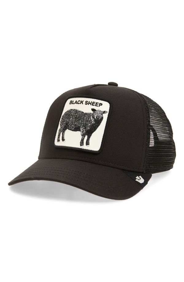 グーリンブラザーズ メンズ アクセサリー 帽子 Goorin Bros The Black Sheepatch Trucker Hat Black ブラック
