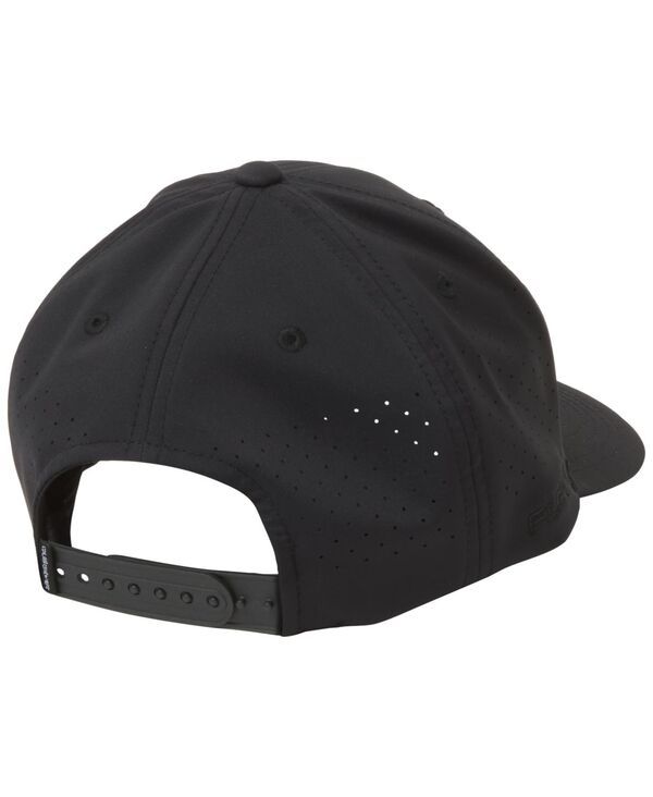 【送料無料】 クイックシルバー メンズ 帽子 アクセサリー Mens Beach Head Patch Logo Hat Black