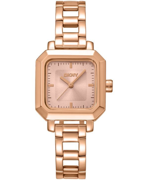 【送料無料】 ダナ キャラン ニューヨーク レディース 腕時計 アクセサリー Womens Rose Gold Dial Open Link RoseGold Tone Stainless Steel