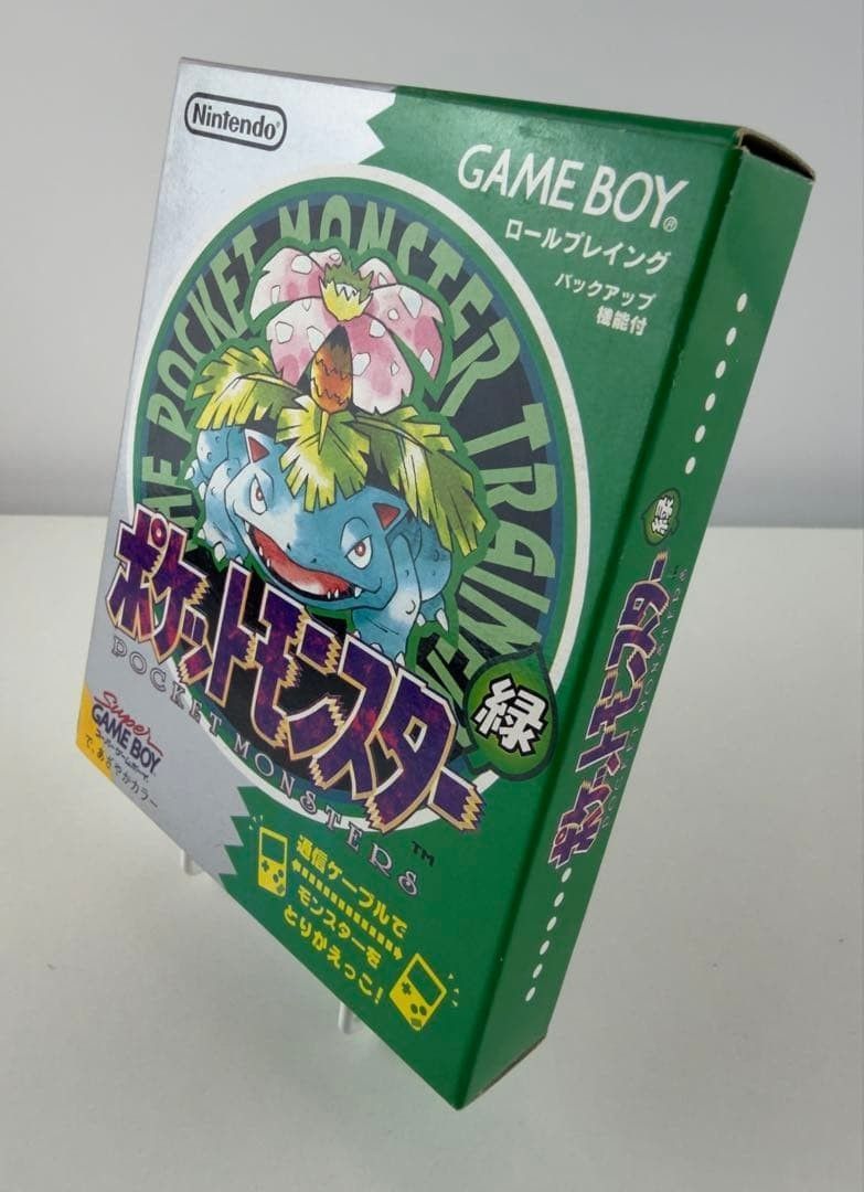 美品 完品 ポケットモンスター 緑 グリーン ゲームボーイ 希少刻印34A