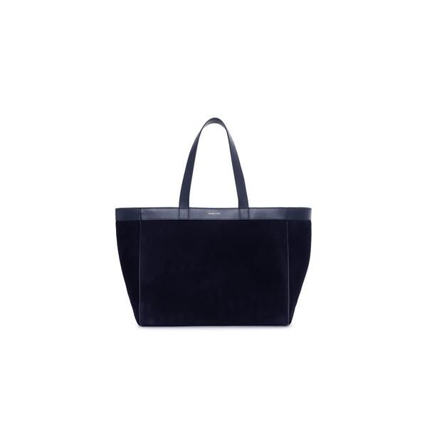 アニービン レディース バッグ プリント Anine Bing Womens Medium Rio Leopard Printote Navy Suede ネイビー
