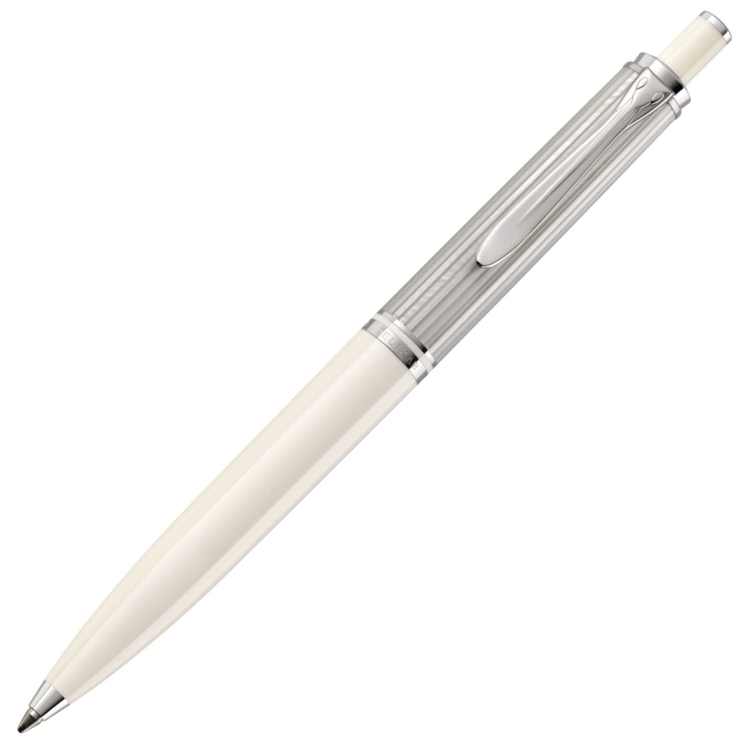 Pelikan ペリカン ボールペン 油性 スーベレーン シルバーホワイト K405 輸入品(サイズ: M 中字)