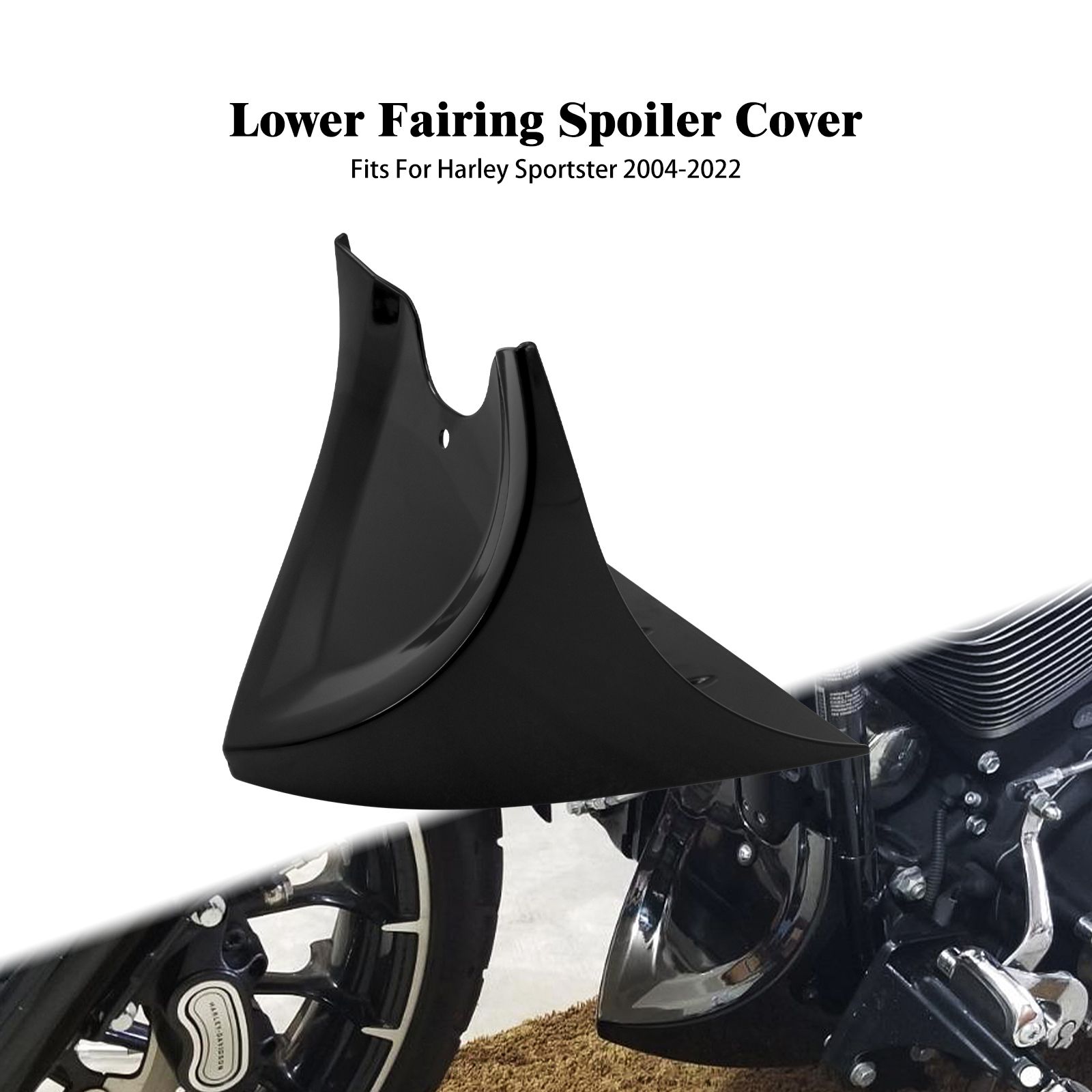 ハーレー スポーツスター XL 1200/883/48 用 フロントチンスポイラー 2004-2022