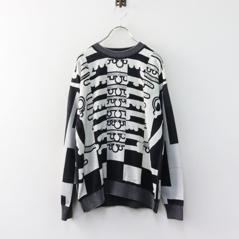 美品 22AW エルメス HERMES Le Tresorde Medor Rayure Twilen sweater