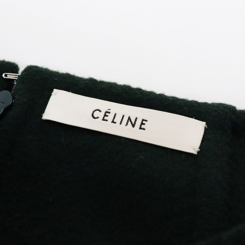 セリーヌ CELINE フィービー期 ウールカシミヤ メルトン スリット入