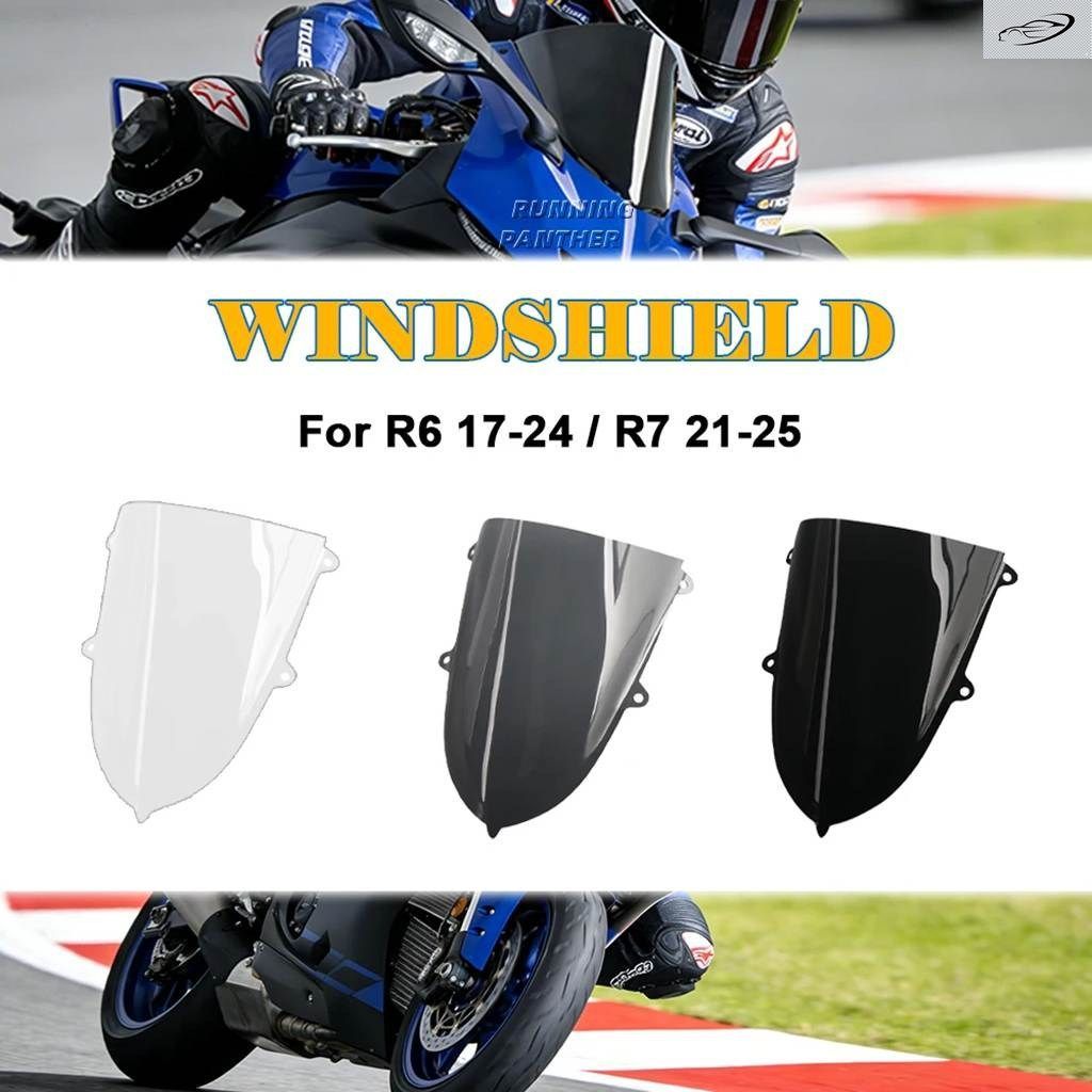 2025 -2021 YZFR7 R6 ウインドスクリーン ヤマハ YZFR6 2017-2024 YZF R7 ウインドシールド スクリーン ウインド ディフレクター スポイラ