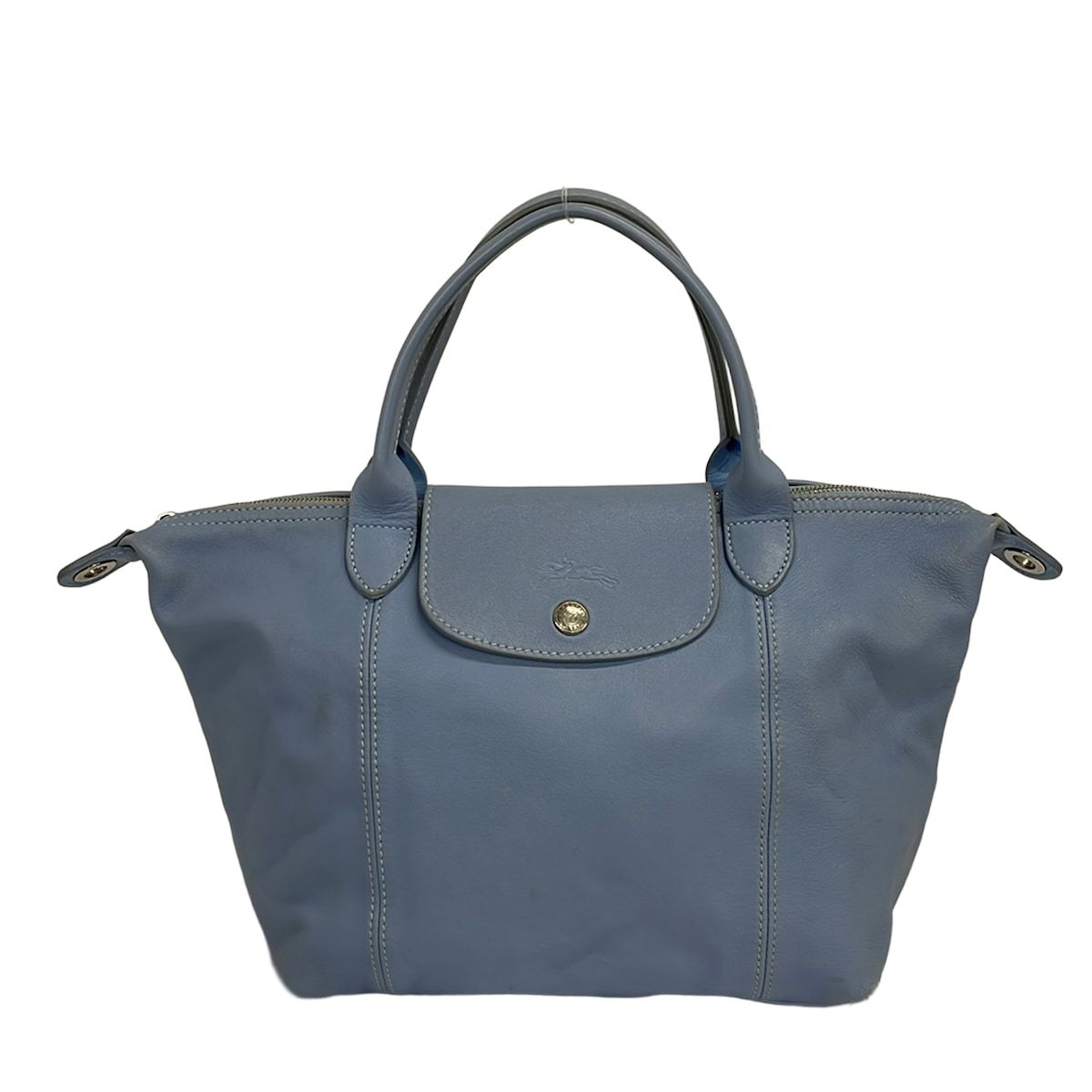 LONGCHAMP(ロンシャン) ハンドバッグ ル・プリアージュキュイール ライトブルー レザー