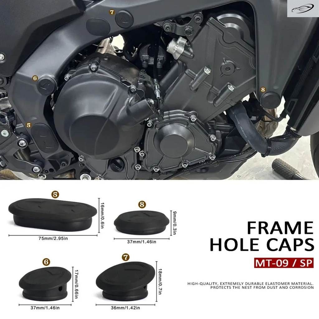 オートバイ フレーム プラグセット ホールキャップ ヤマハ MT09 MT09 SP 2021 - 25