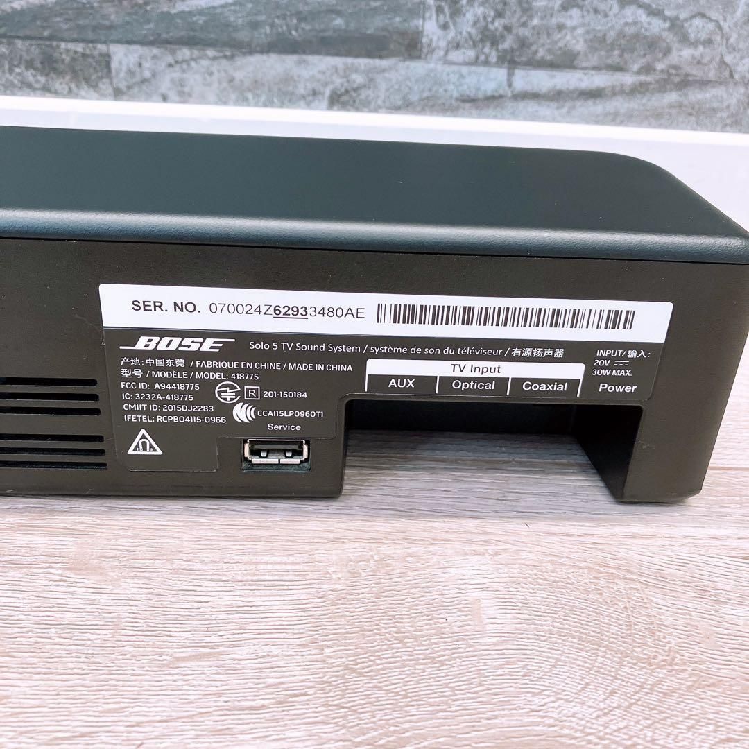 オーディオ機器 Bose Solo 5 TV sound system TVサウンドバー