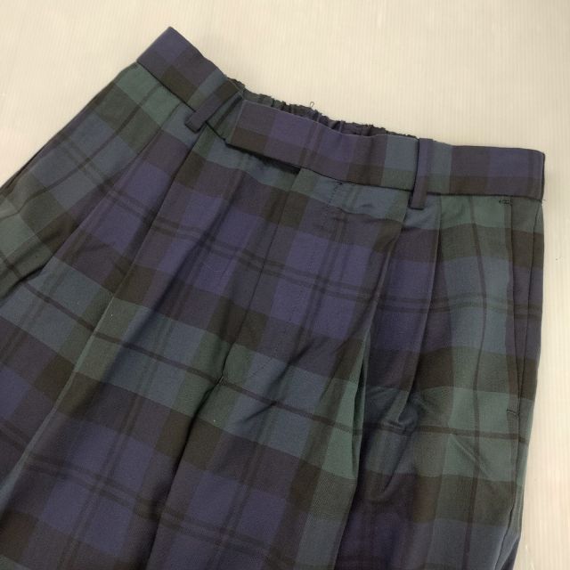 marka DOUBLE PLEATED CLASSIC WIDE TROUSERS ORGANIC WOOL TROPICAL 定価36300円 パンツ ネイビー グリーン メンズ マーカ【中古】6-0711G∞ marka DOUBLE PLEATED CLASSIC WIDE TROUSERS ORGANIC WOOL TROPICAL
