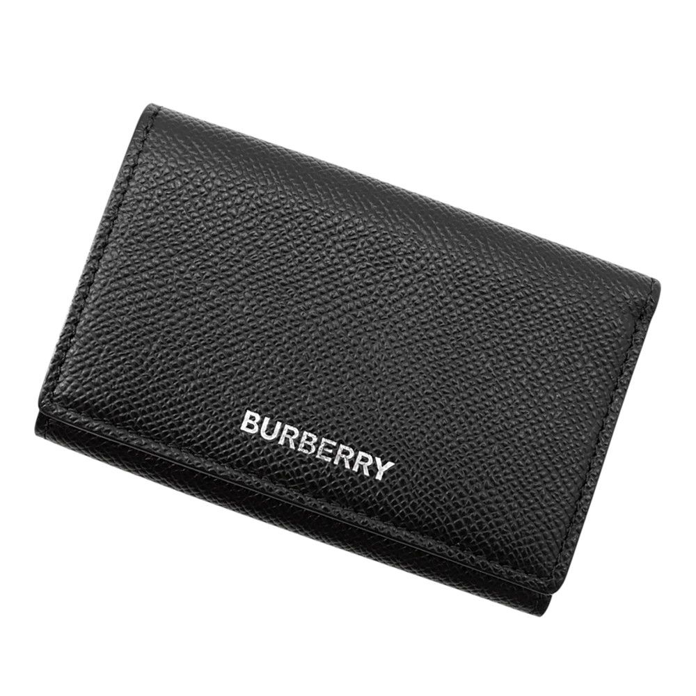 バーバリー 三つ折り財布 コンパクトウォレット レザー 8017455 BURBERRY 黒