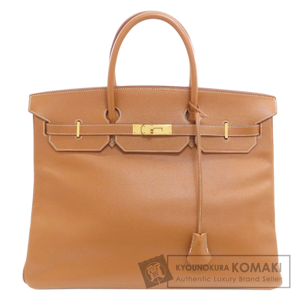HERMES エルメス バーキン40 ゴールド ゴールド金具 ハンドバッグ クシュベル レディース [中古]