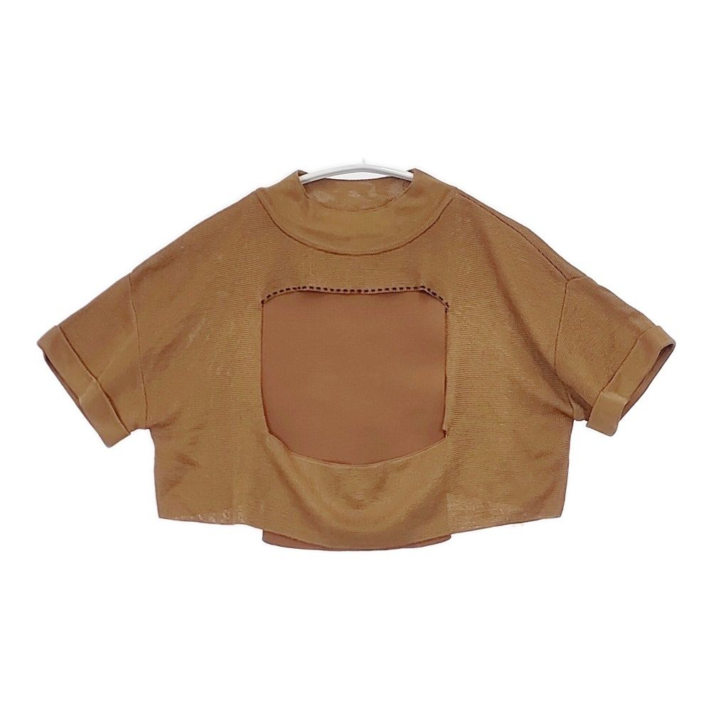 TAN クロップド丈Tシャツ CLING FILM CROPPED TEE 定価29700円