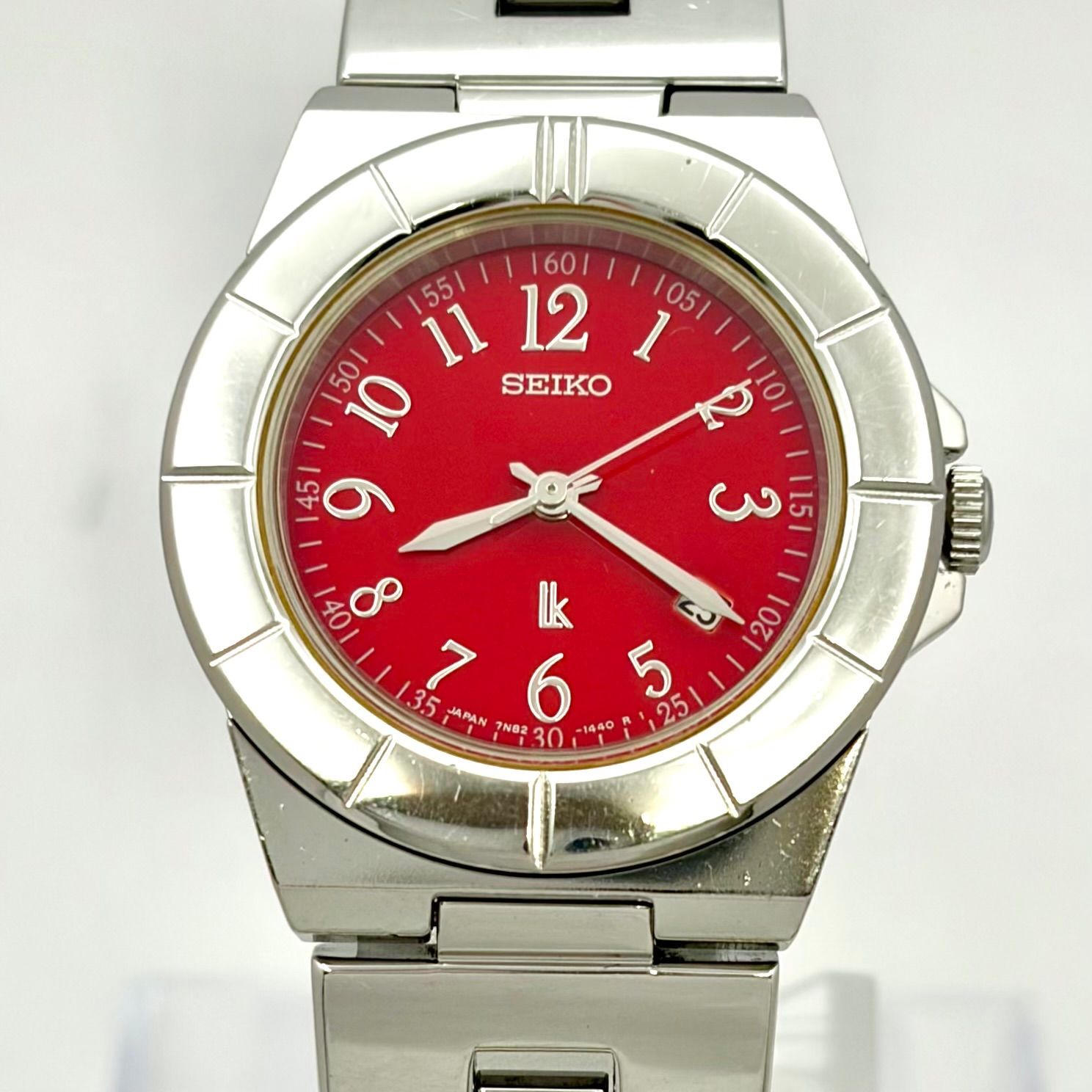 新品電池】SEIKO セイコー lk ルキア レディース 腕時計 レッド デイト