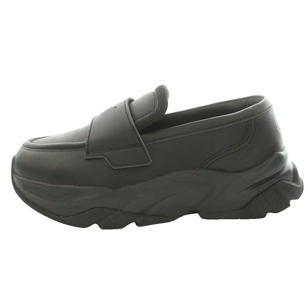 プーマ PUMA ローファー LOAFYR スリッポン 厚底 ロゴ レザー US7 23.5
