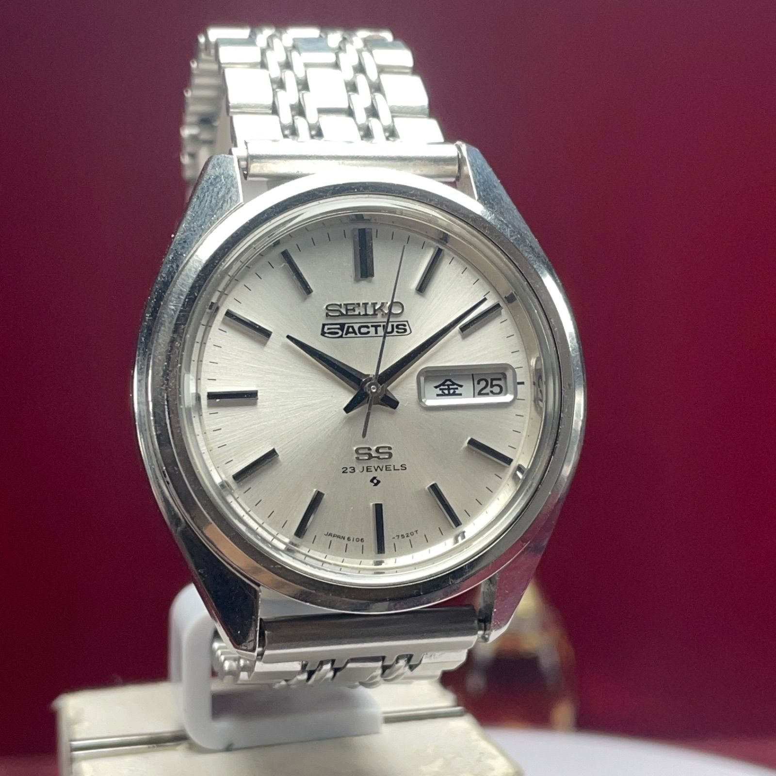 ☆1973年製 風防新品交換済 SEIKO セイコー 5 アクタス SS 自動巻
