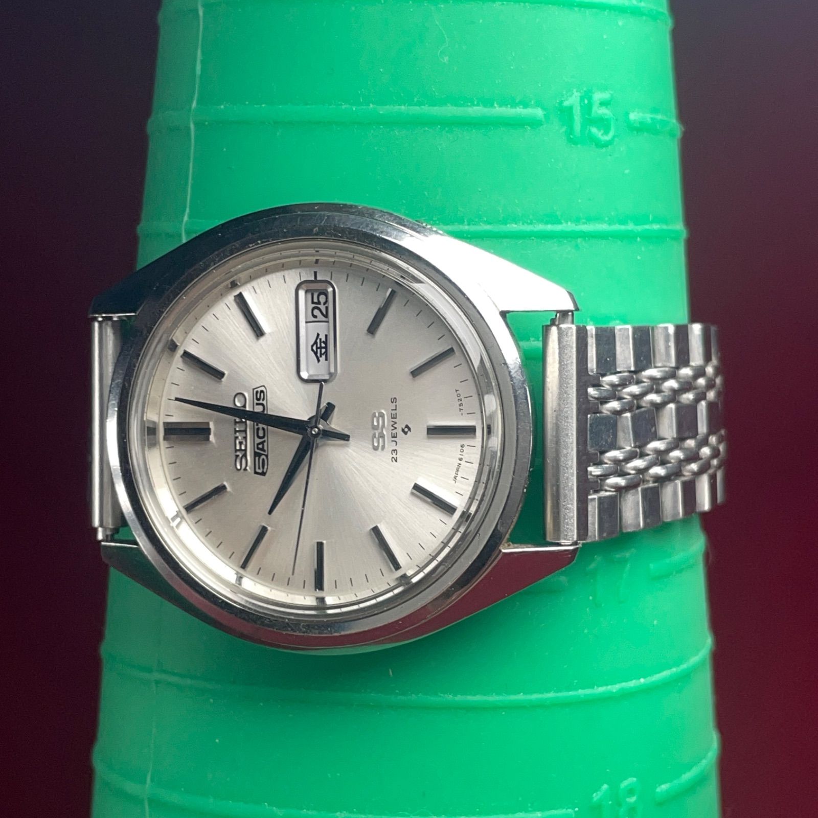 ☆1973年製 風防新品交換済 SEIKO セイコー 5 アクタス SS 自動巻