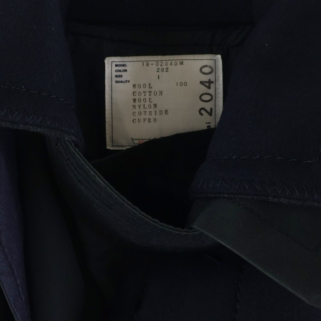 Sacai (サカイ) 19AW ドッキングトレンチコート ステンカラーコート