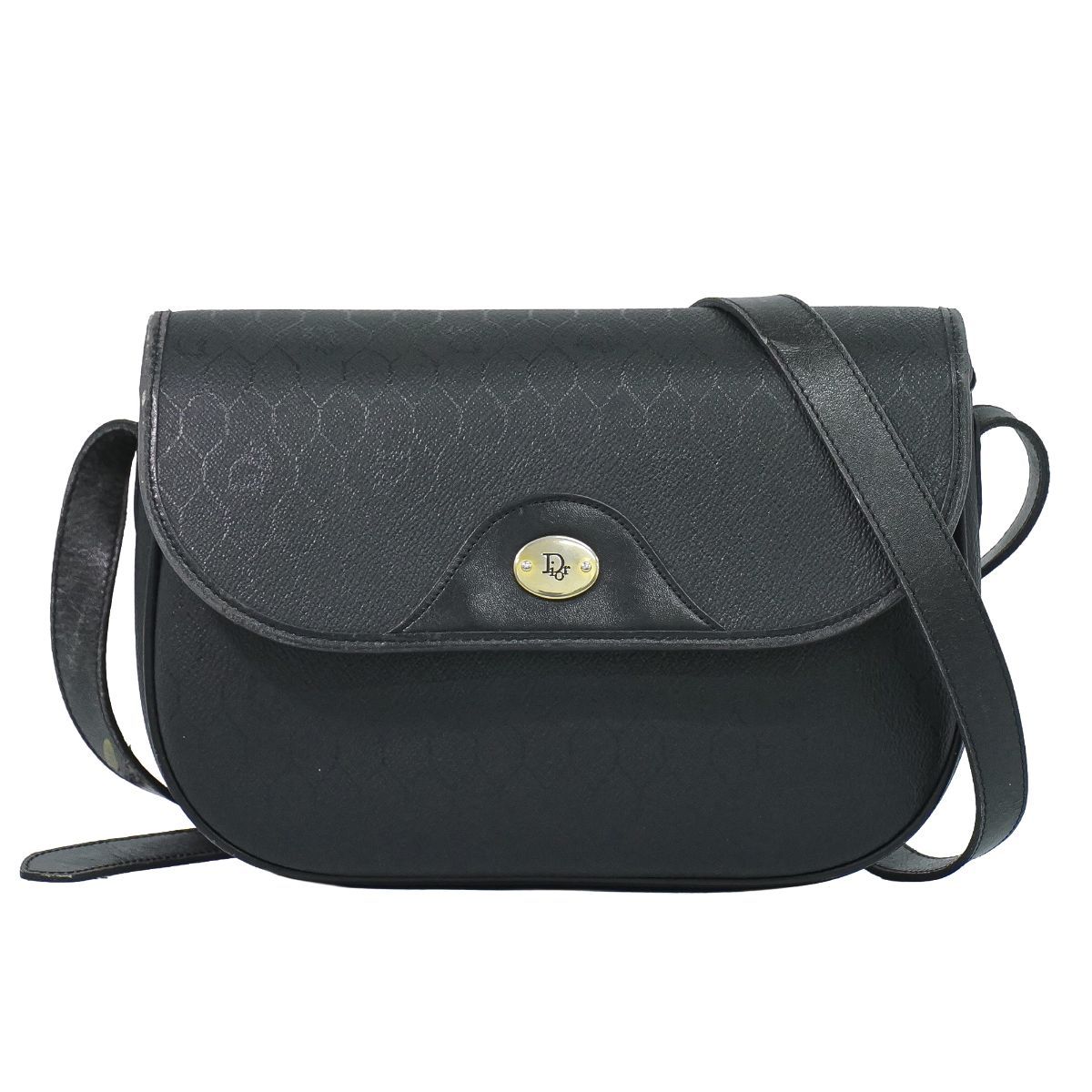 本物 クリスチャン ディオール Christian Dior ハニカム柄 ショルダー