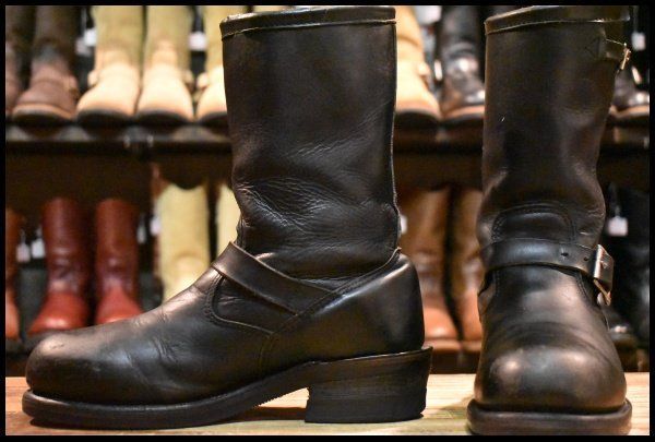 7E 中古 黒タグ PT83 94年】Chippewa チペワ エンジニア 27863 黒