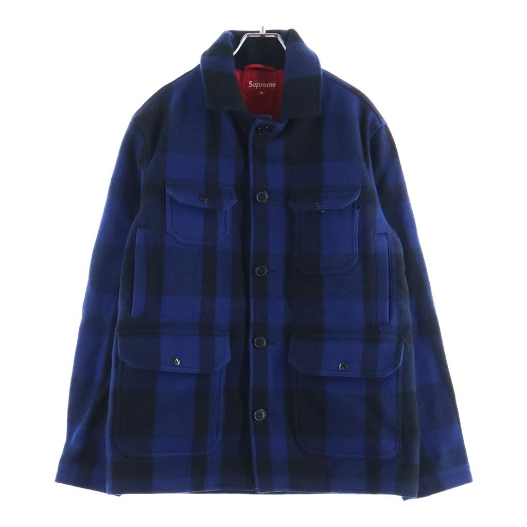 SUPREME (シュプリーム) 08AW Wool Cruiser Jacket ウールクルーザージャケット ブルー