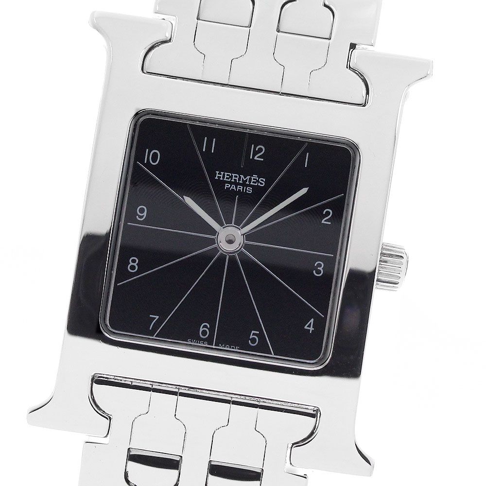 エルメス HERMES HH1.210 Hウォッチ クォーツ レディース 内箱・保証書付き_930056