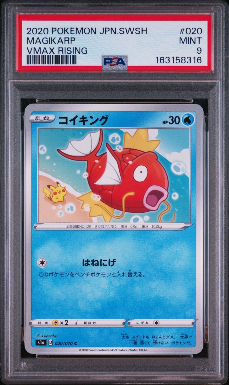 PSA9】 ポケモンカード コイキング MAGIKARP 020/070 S1a VMAX