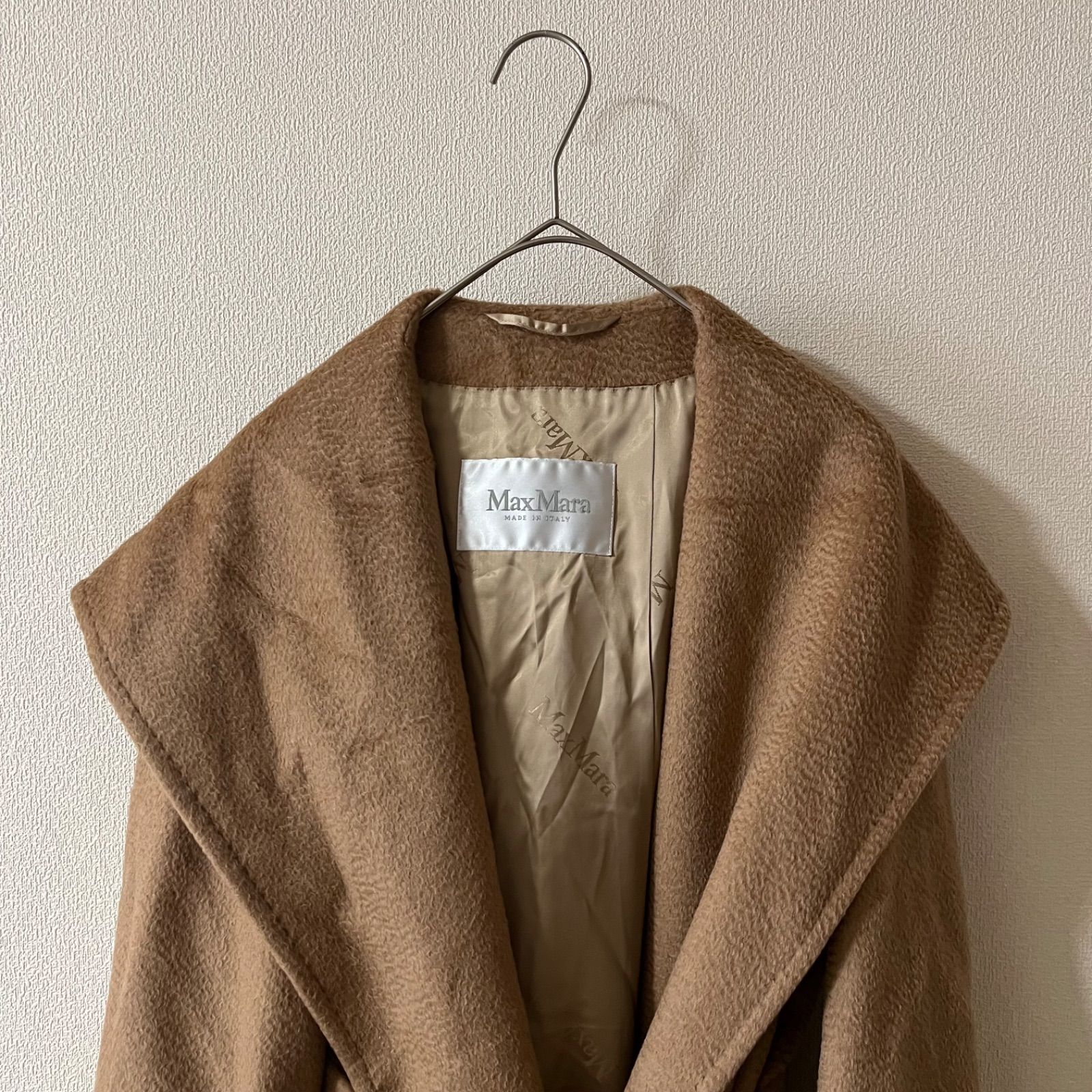 マックスマーラ Max Mara リアルト キャメル100% コート ベルト付