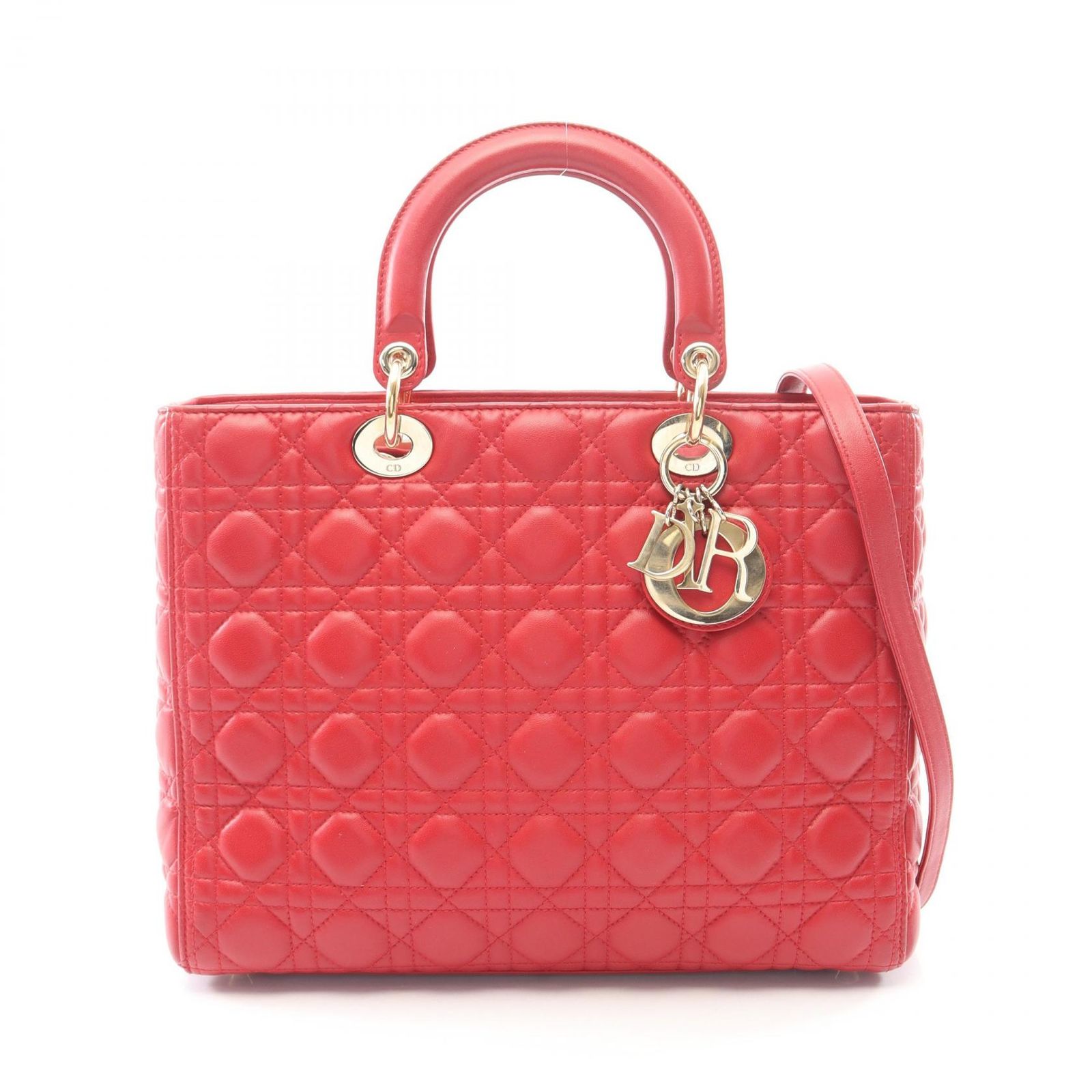Dior ディオール レディディオール ラージ カナージュ 2WAY ハンドバッグ