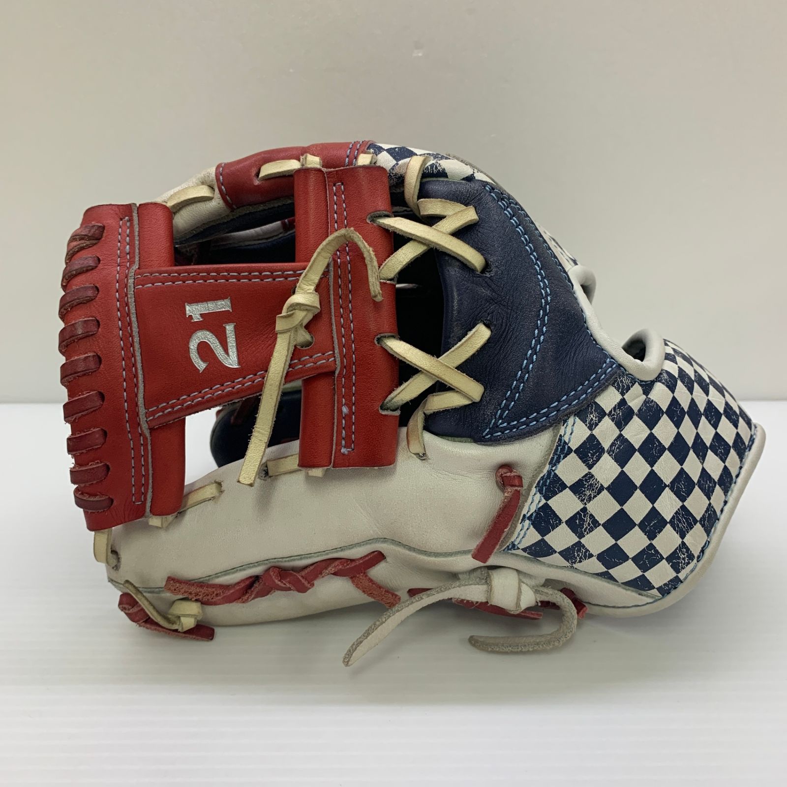アディダス adidas GLJ62 トリコロールカラー 軟式 大人 一般 内野手用