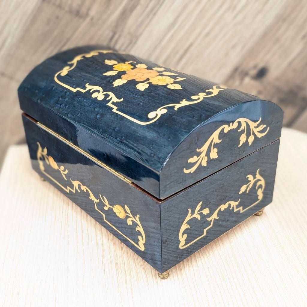 ☆Reuge☆リュージュ☆オルゴール☆ジュエリーBOX☆Romance 彦】REUGE ROMANCE オルゴール 木象嵌 小物入れ 木製 アクセサリー