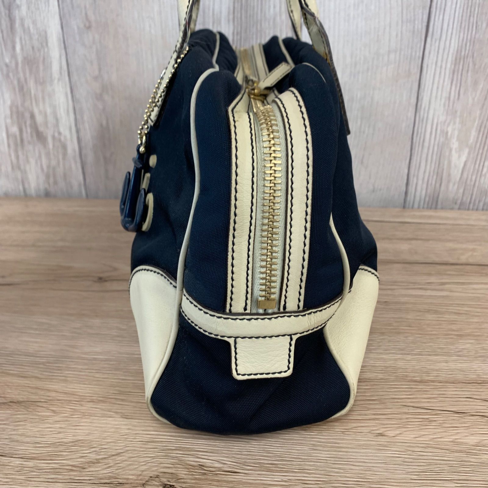 GUCCI グッチ ミニボストン ショルダーバック グルーズライン ネイビー