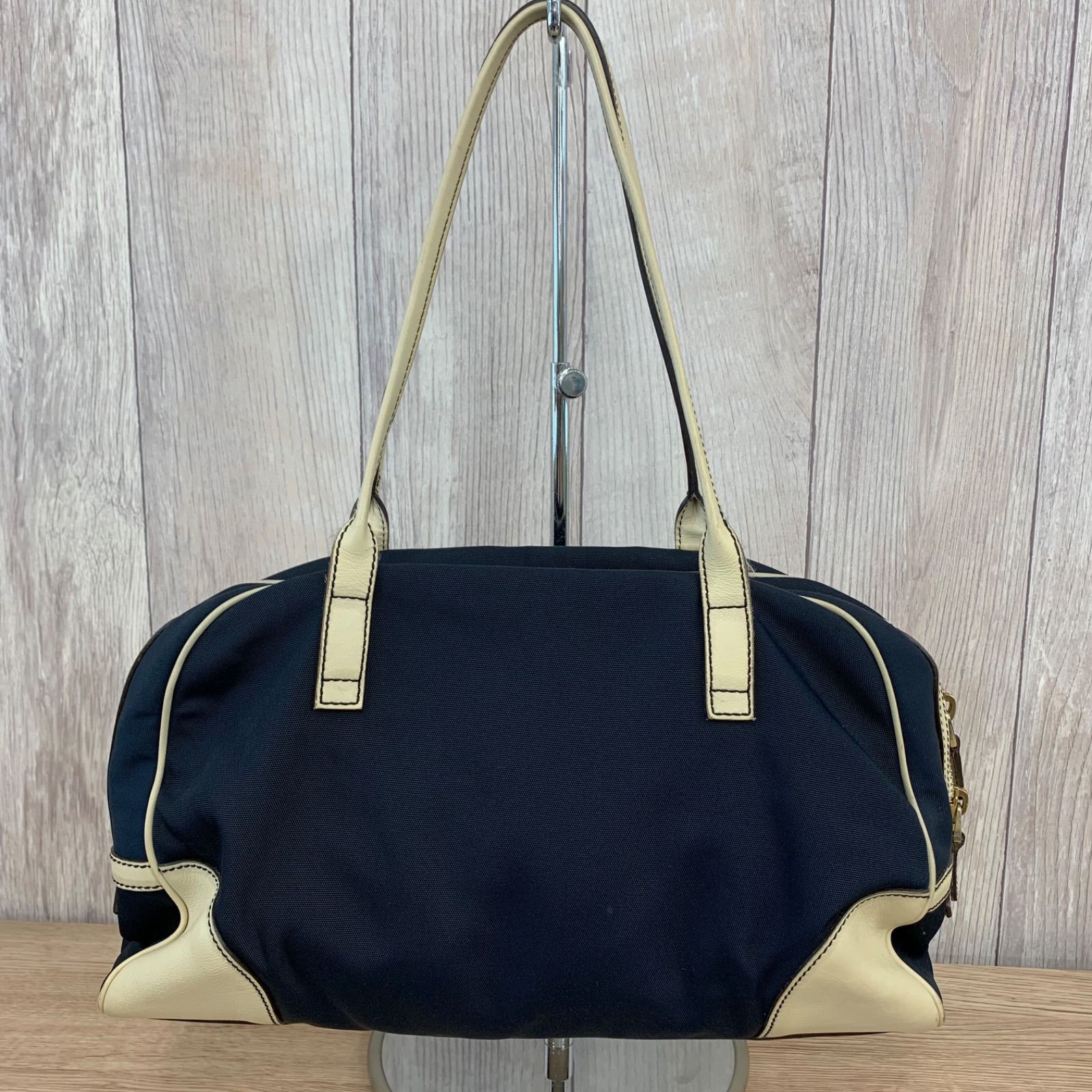 GUCCI グッチ ミニボストン ショルダーバック グルーズライン ネイビー