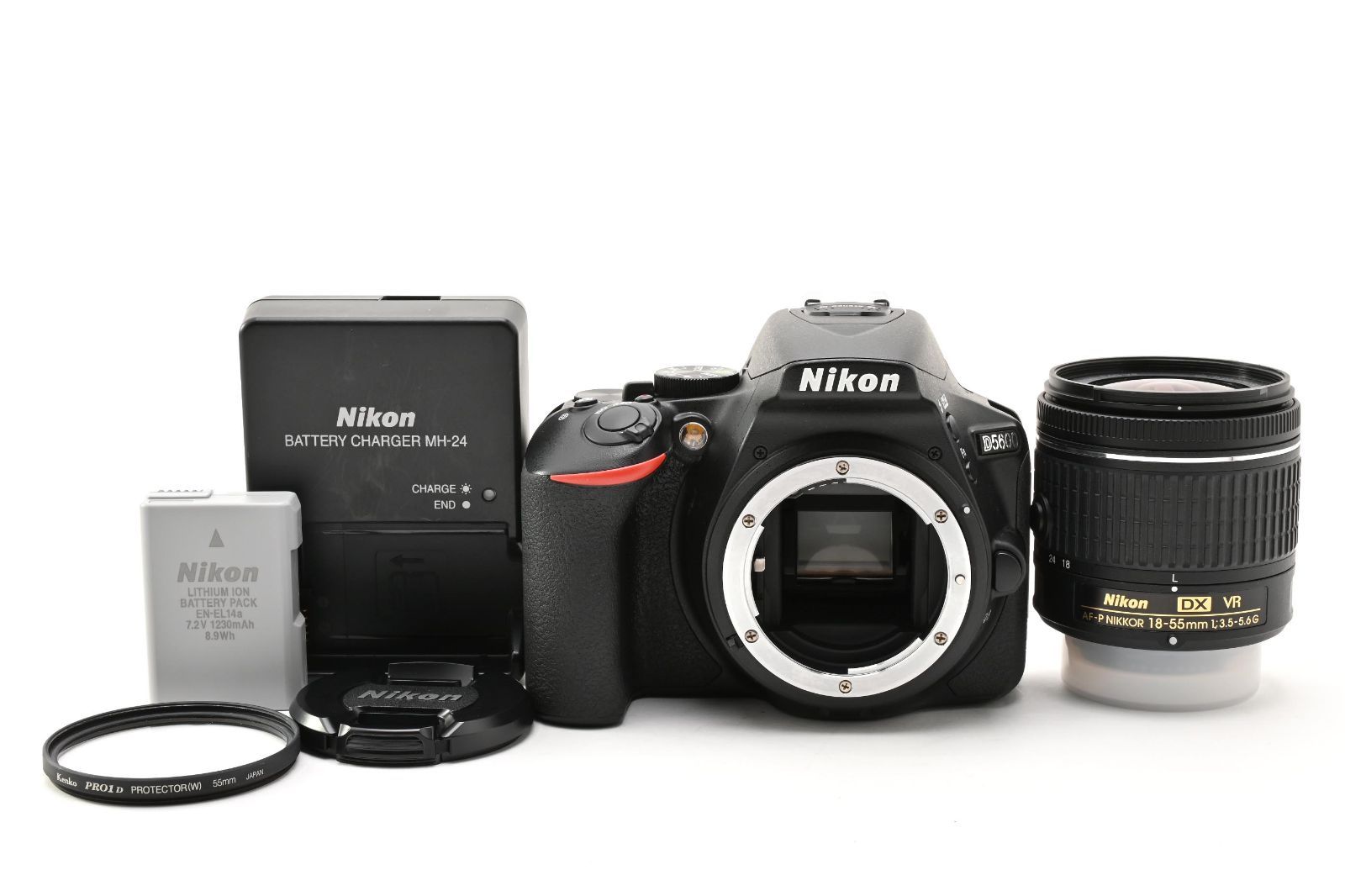 【返品保証】美品|Nikon ニコン D5600 デジタル一眼レフカメラ レンズキット《ショット数:3816回》 #C260718-02