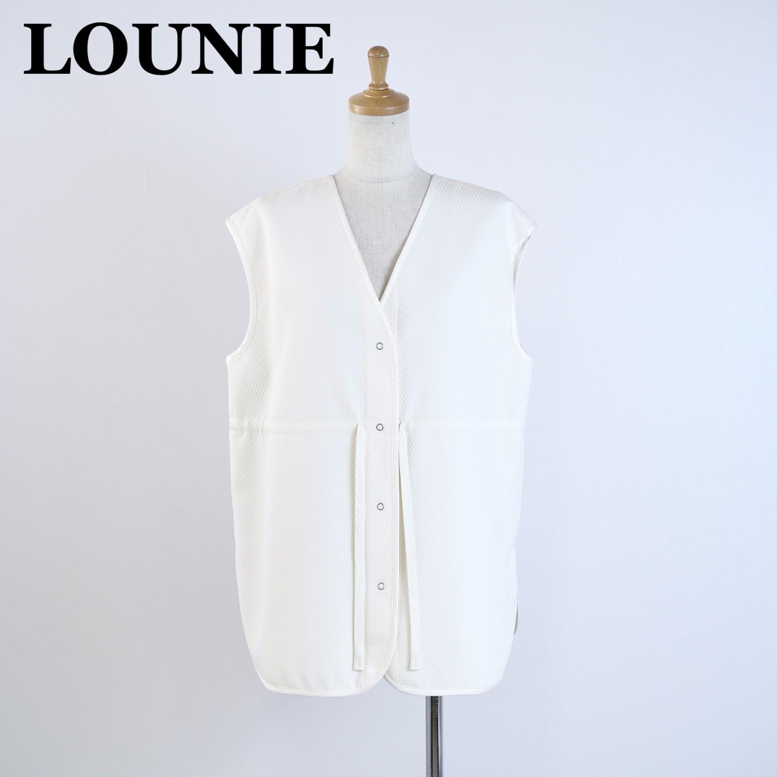 LOUNIE ルーニィ スナップボタンジレ キナリ 6,840円