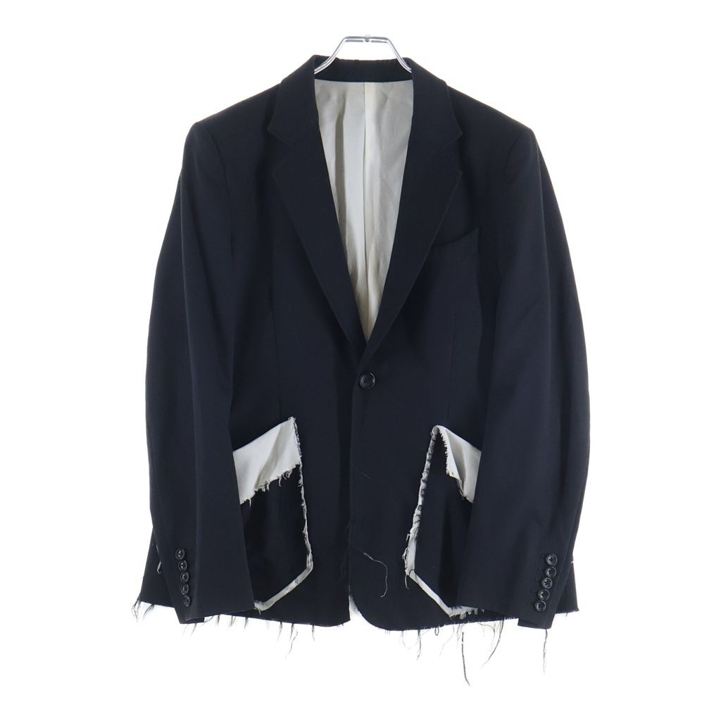 sulvam (サルバム) CLASSIC SHORT JACKET ダメージ加工 カットアウト