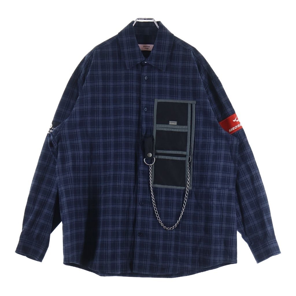 MARTINE ROSE (マーティンローズ) WALLET SHIRT ウォレット チェック