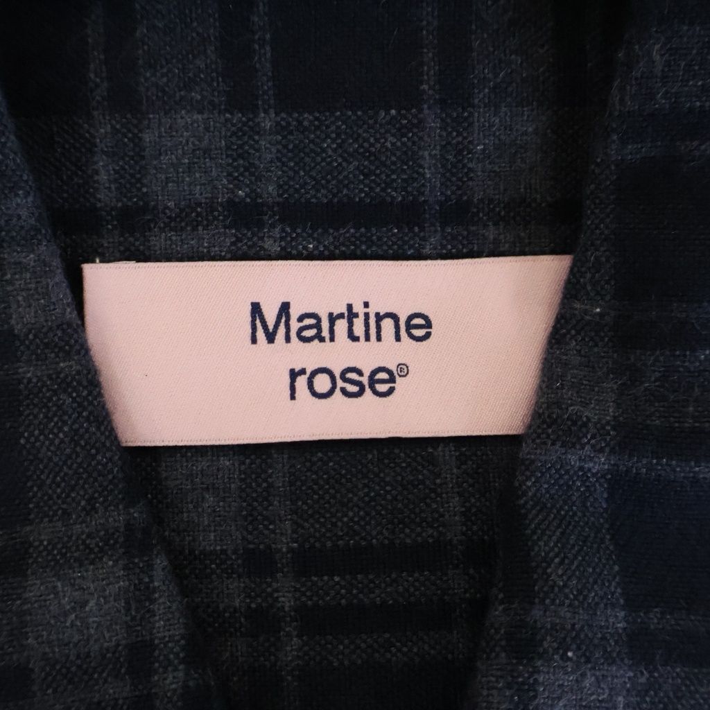 MARTINE ROSE (マーティンローズ) WALLET SHIRT ウォレット チェック