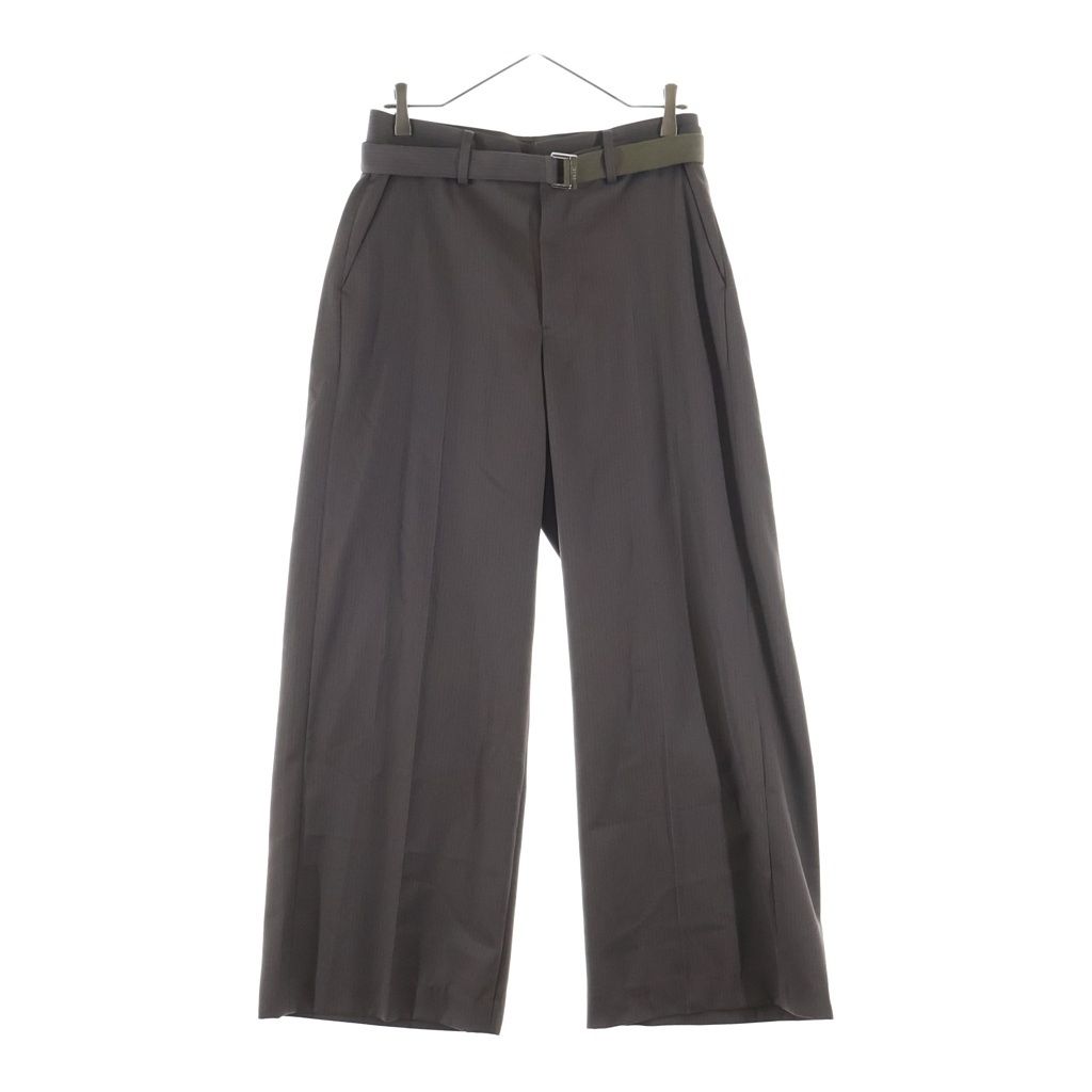Sacai (サカイ) 25SS Doeskin Pants ドスキン パンツ ブラウン 03634M