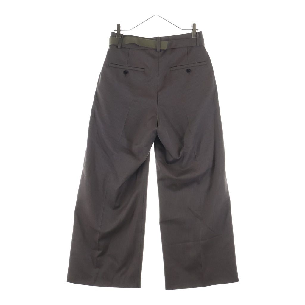 Sacai Doeskin Pants サイズ1 25ss 25-03633M Sacai (サカイ) 25SS Doeskin Pants ドスキン パンツ ブラウン 03634M