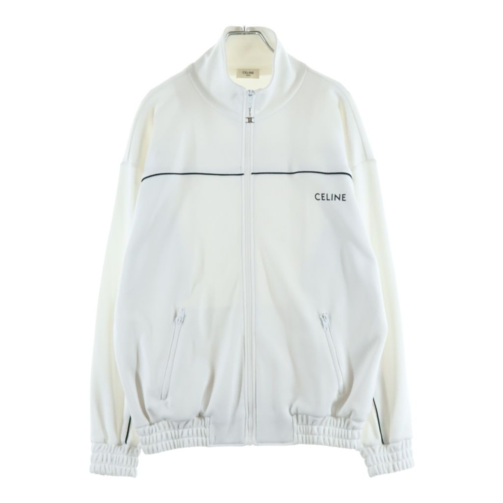 CELINE トラックジャケット ホワイト CELINE (セリーヌ) Track Jacket トリオンフジップ トラックジャケット