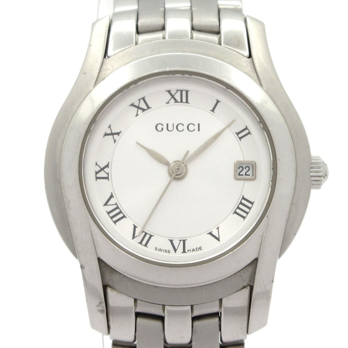 GUCCI(グッチ) 腕時計 - 5500L レディース シルバー