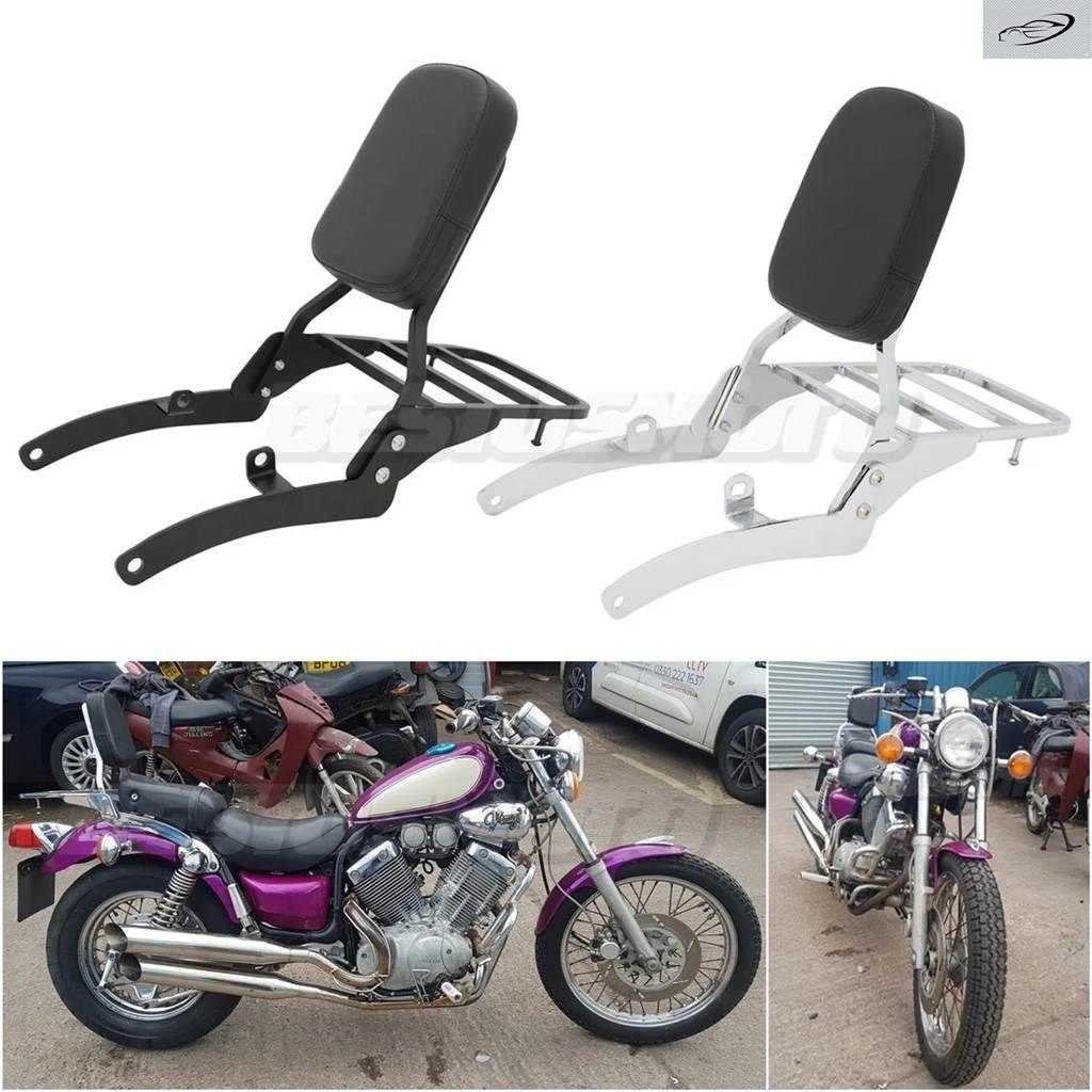 オートバイ 着脱式パッセンジャーリアバックレスト シーシーバー ラック ヤマハ ビラーゴ XV535 XV400 XV 400 535 全年式対応